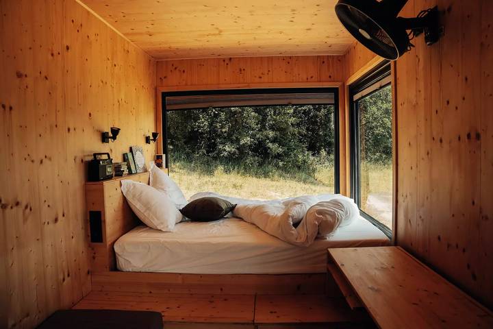 Ganze Wohnung, Tiny House im Herzen der Weinberge gegenüber Mont Ventoux in Saint-Romain-en-Viennois, Parc naturel régional du Mont-Ventoux