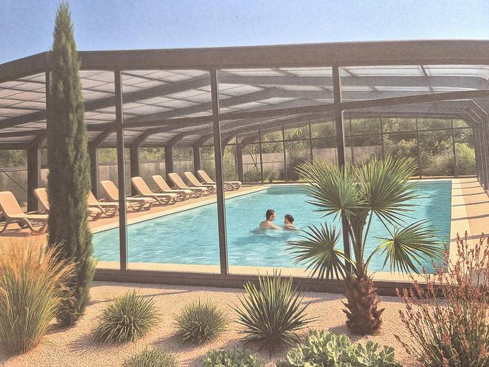 Küstenchalet für 4 Gäste mit Pool in Saint-Pair-sur-Mer, Côte de la Déroute