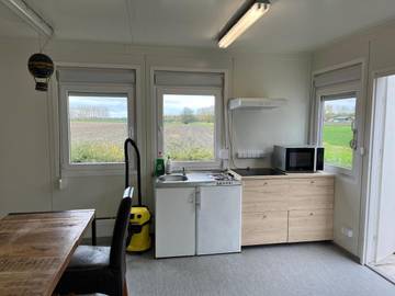 Gîte pour 6 personnes, avec terrasse et vue, animaux acceptés à Torhout