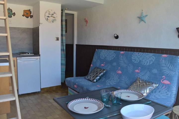 Gîte pour 2 personnes, avec terrasse et piscine, animaux acceptés dans Leucate naturiste - 4