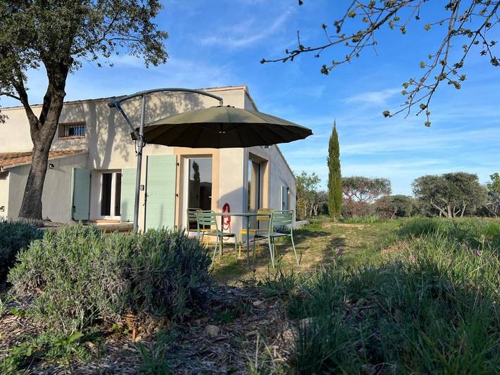 Appartement de vacances pour 4 personnes, avec Terrasse ainsi que Jardin et Vue