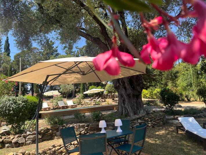 Location de vacances pour 4 personnes, avec jardin ainsi que vue et piscine à Oletta - 3