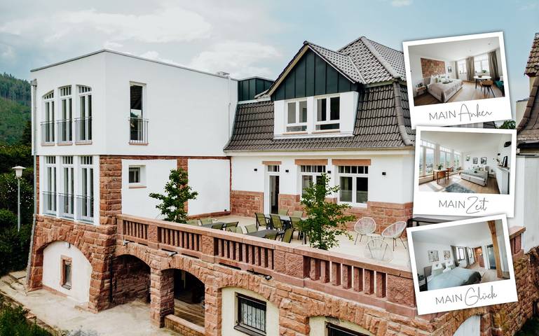 Ferienwohnung für 2 Personen, mit Balkon/Terrasse und Terrasse in Main-Odenwald