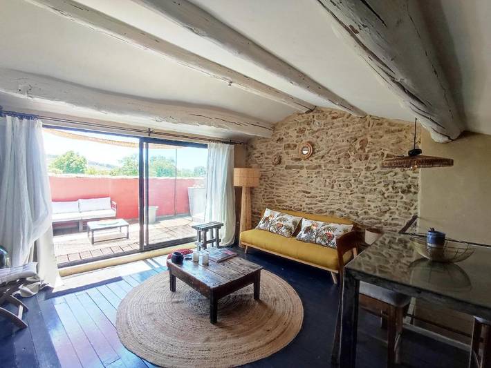 Gîte pour 2 personnes, avec terrasse et vue à Vallabrix - 3