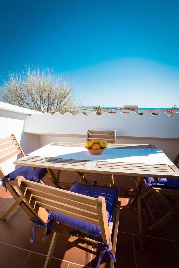 Ferienwohnung für 4 Personen, mit Balkon und Terrasse sowie Ausblick