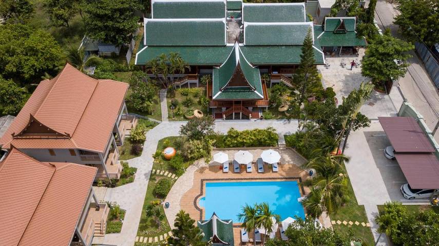 Maison d’hôte pour 2 personnes, avec vue ainsi que piscine et jardin dans Koh Samui