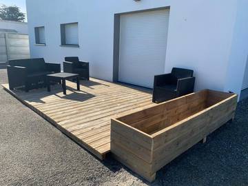 Gîte pour 8 personnes, avec jardin et vue, adapté aux familles à Beauvoir-sur-Mer