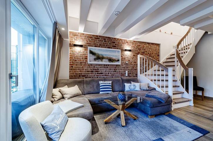 Ferienwohnung für 8 Personen, mit Balkon und Terrasse sowie Sauna in Prora