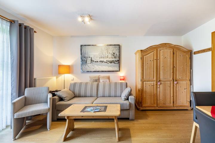 Studio entier, Studio « Brünnstein- n° 13 » avec vue sur la montagne, terrasse privée, piscine et sauna in Oberaudorf, Alpes bavaroises