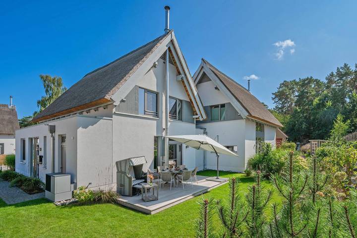 Ferienhaus für 6 Personen, mit Terrasse und Garten sowie Sauna und Ausblick in Loddin