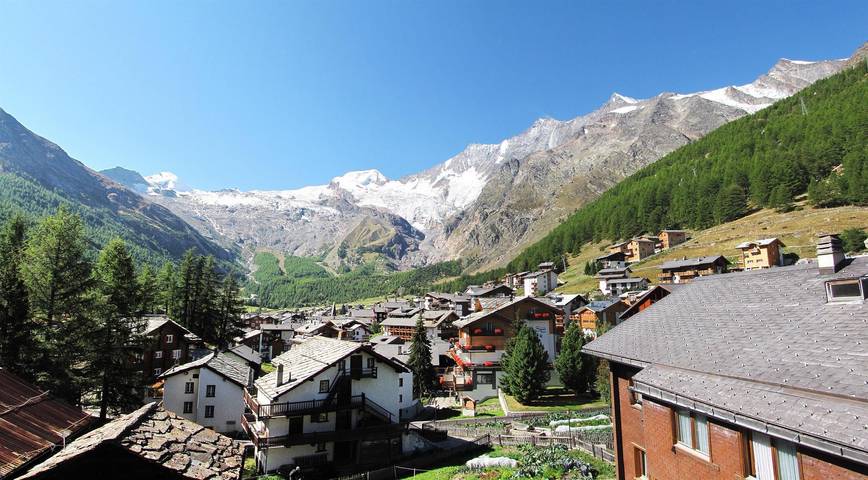 Vakantiewoning voor 2 personen, with Balkon and Terras as well as Uitzicht in Saas-Fee