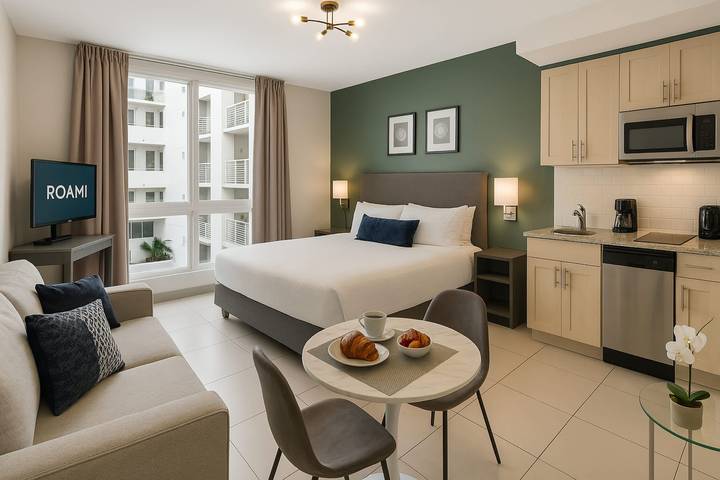 Ferieleilighet for 2 personer, med badebasseng, dyr tillatt i Miami