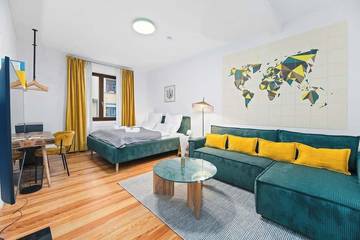 Ferienwohnung für 4 Personen, mit Balkon und Garten in Karlsruhe