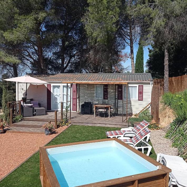 Location de vacances pour 4 personnes, avec vue ainsi que jardin et piscine à Maraussan - 4