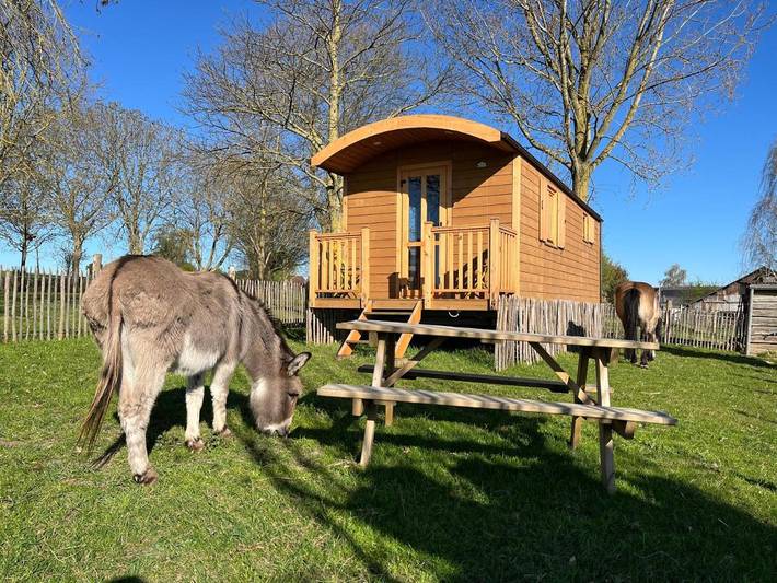 Maison de vacances pour 4 personnes, avec vue et jardin