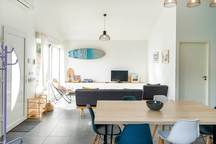 Évasion à Tarnos – Maison moderne, climatisée et proche de l’océan ! in Tarnos, Côte d’Argent