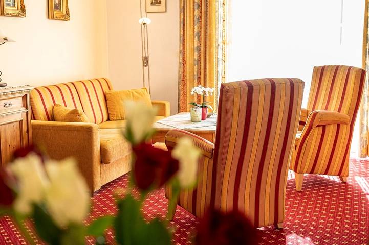 Ferienwohnung für 4 Personen, mit Terrasse und Garten sowie Ausblick