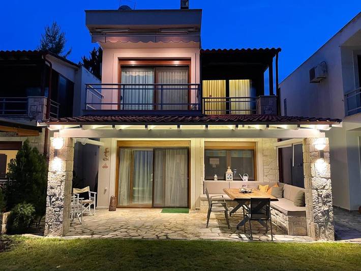 Ferienhaus für 5 Personen, mit Ausblick und Garten sowie Terrasse