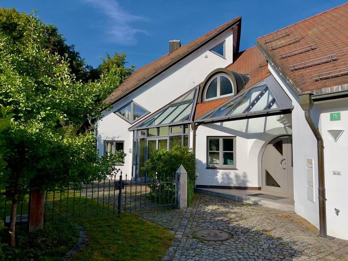 Ferienwohnung für 4 Personen, mit Ausblick und Garten in Breitenbrunn