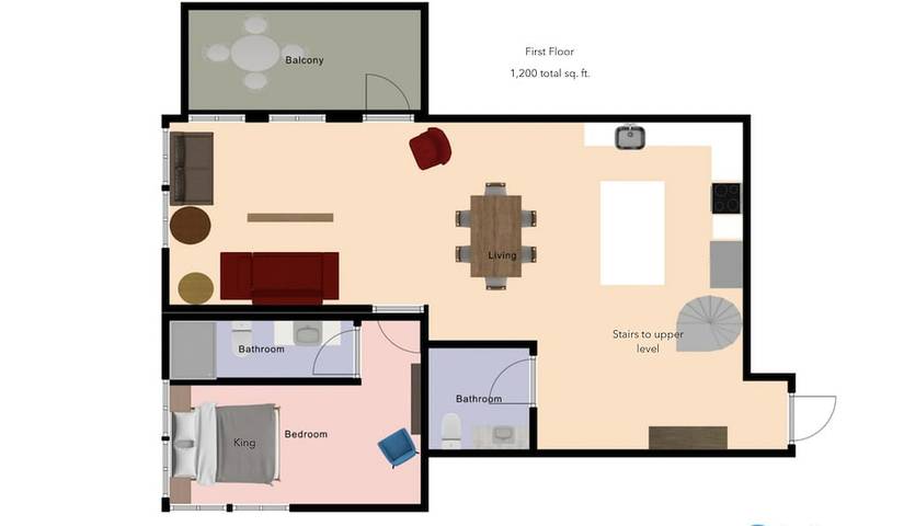 Vacation apartment for 8 people, with hot tub and balcony in Telluride