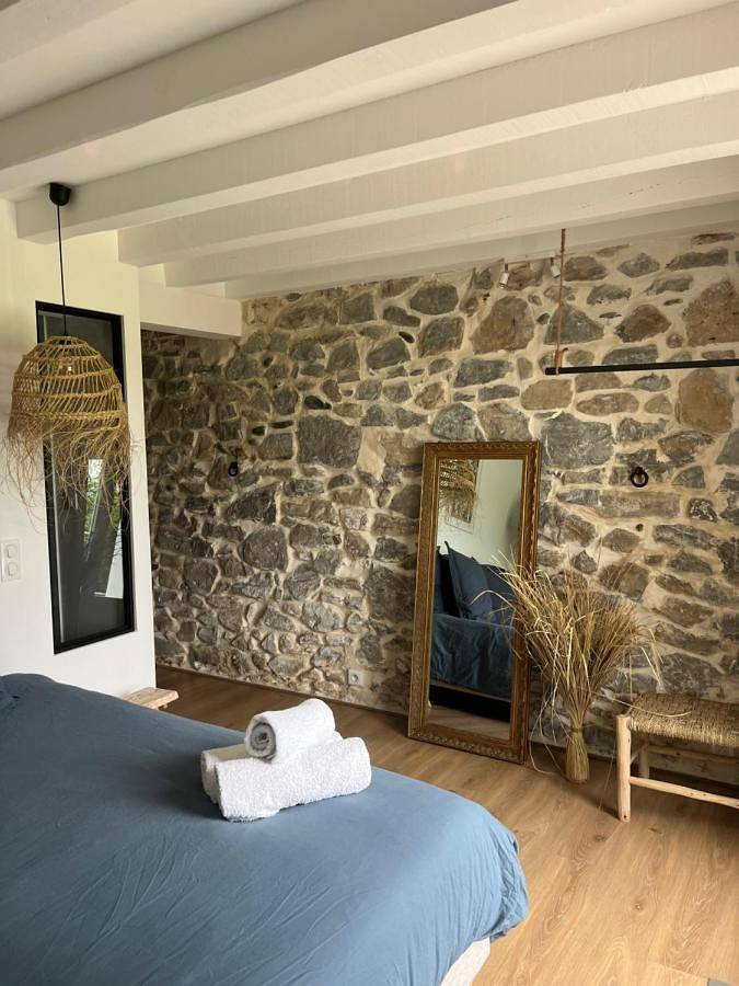 Maison de vacances pour 2 personnes, avec Terrasse et Jardin ainsi que Piscine et Vue à Saint-Geours-de-Maremne