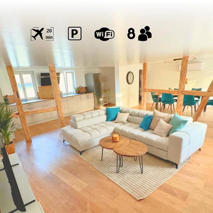 Gîte pour 8 personnes à Steinbrunn-le-Bas