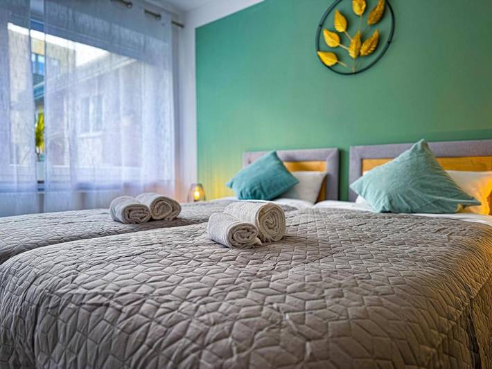 Ferienwohnung für 4 Personen, mit Seeblick und Ausblick in Bremer Freimarkt
