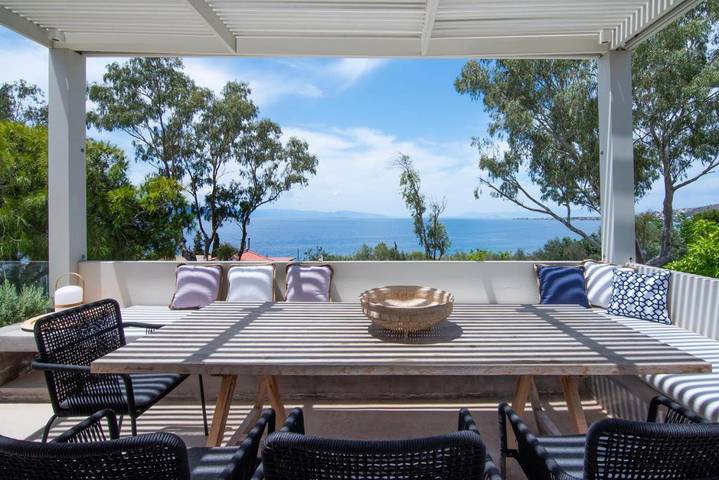 Appartement de vacances pour 4 personnes, avec jardin ainsi que terrasse et vue