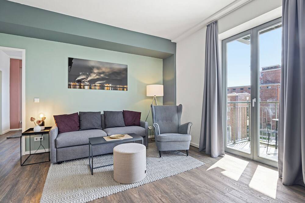 Appartamento intero, Tolles Ferienapartment mit Balkon in Toplage im Hafen der Hansestadt Wismar in Wismar, North-West Mecklenburg (Wismar region)
