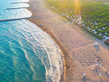 Camping für 4 Personen, mit Sauna an der Adriatisches Meer