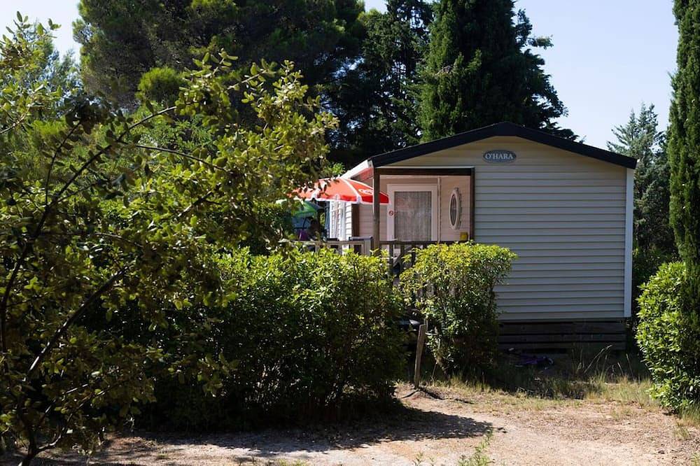 Mobilheim mit Klimaanlage, Haustiere Ok - 4 Pers. in Lézignan-Corbières, Mittelmeerküste (Frankreich)