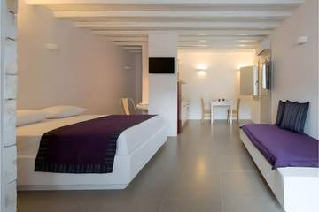 Gîte pour 2 personnes, avec jardin et balcon dans Milos