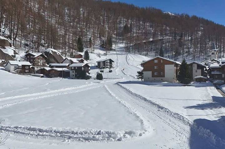 Einzelzimmer mit Bergblick in Saas-Almagell, Walliser Alpen