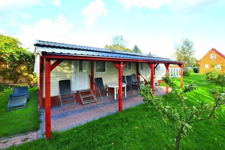 Camping pour 6 personnes, avec piscine ainsi que terrasse et jardin, animaux acceptés en Pologne