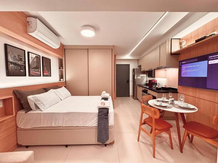 Casas e apartamentos de temporada para 4 pessoas, com piscina e vista e ainda jardim, com animais de estimação em Moema