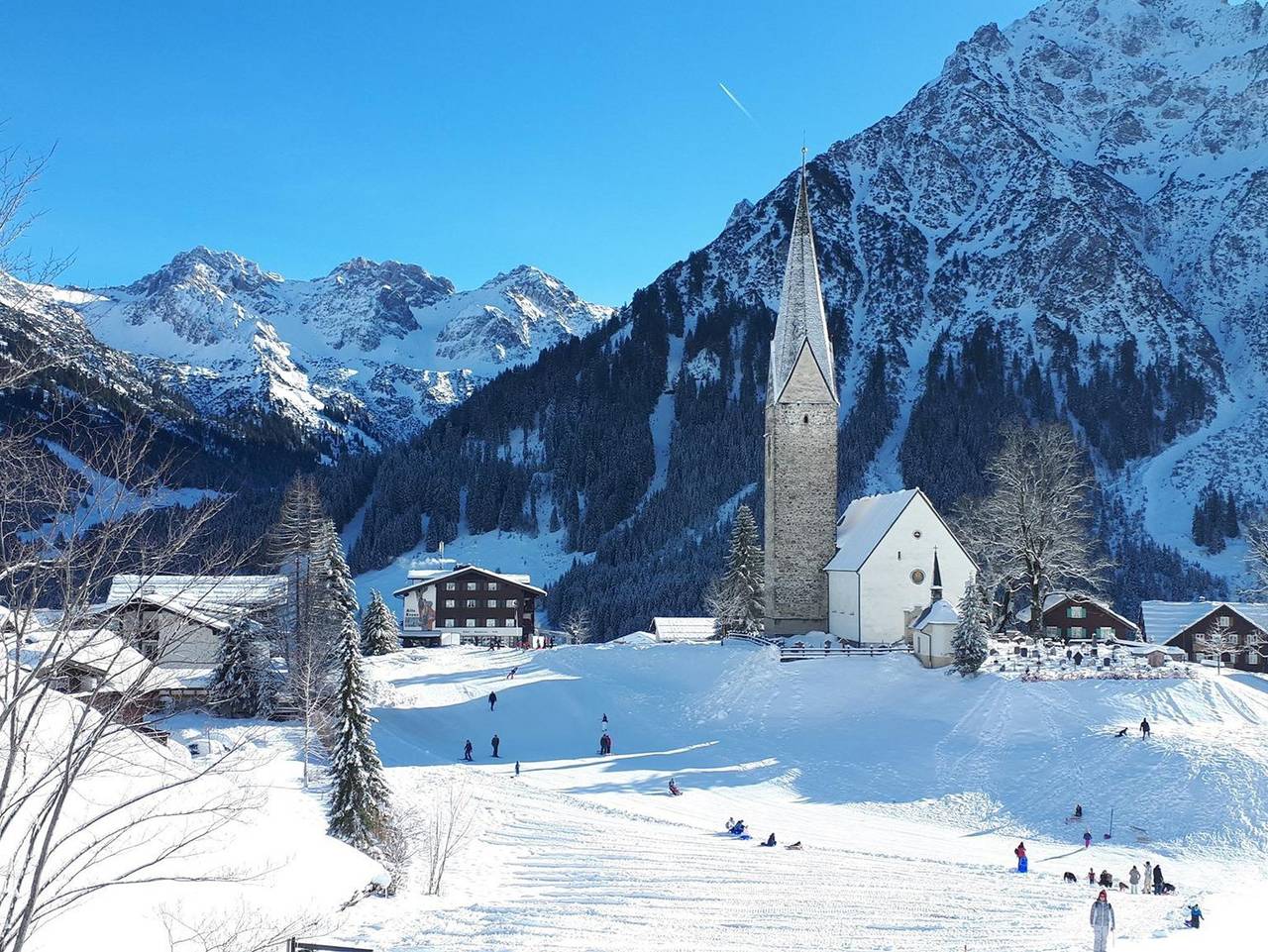 Ganze Ferienwohnung, Ferienwohnung Laurijssen - Appartement Wohn-/Schlafraum, Dusche, Wc in Mittelberg, Kleinwalsertal