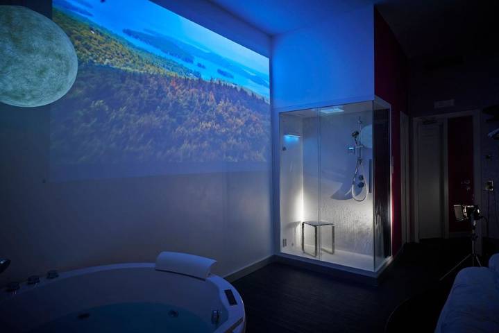 Bed & breakfast voor 2 personen, with uitzicht and sauna as well as terras, met huisdier - 1