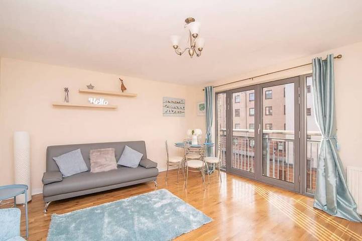 Ganze Wohnung, Helle zeitgenössische Luxus Merchant City Wohnung in Glasgow, Greater Glasgow und Clyde Valley