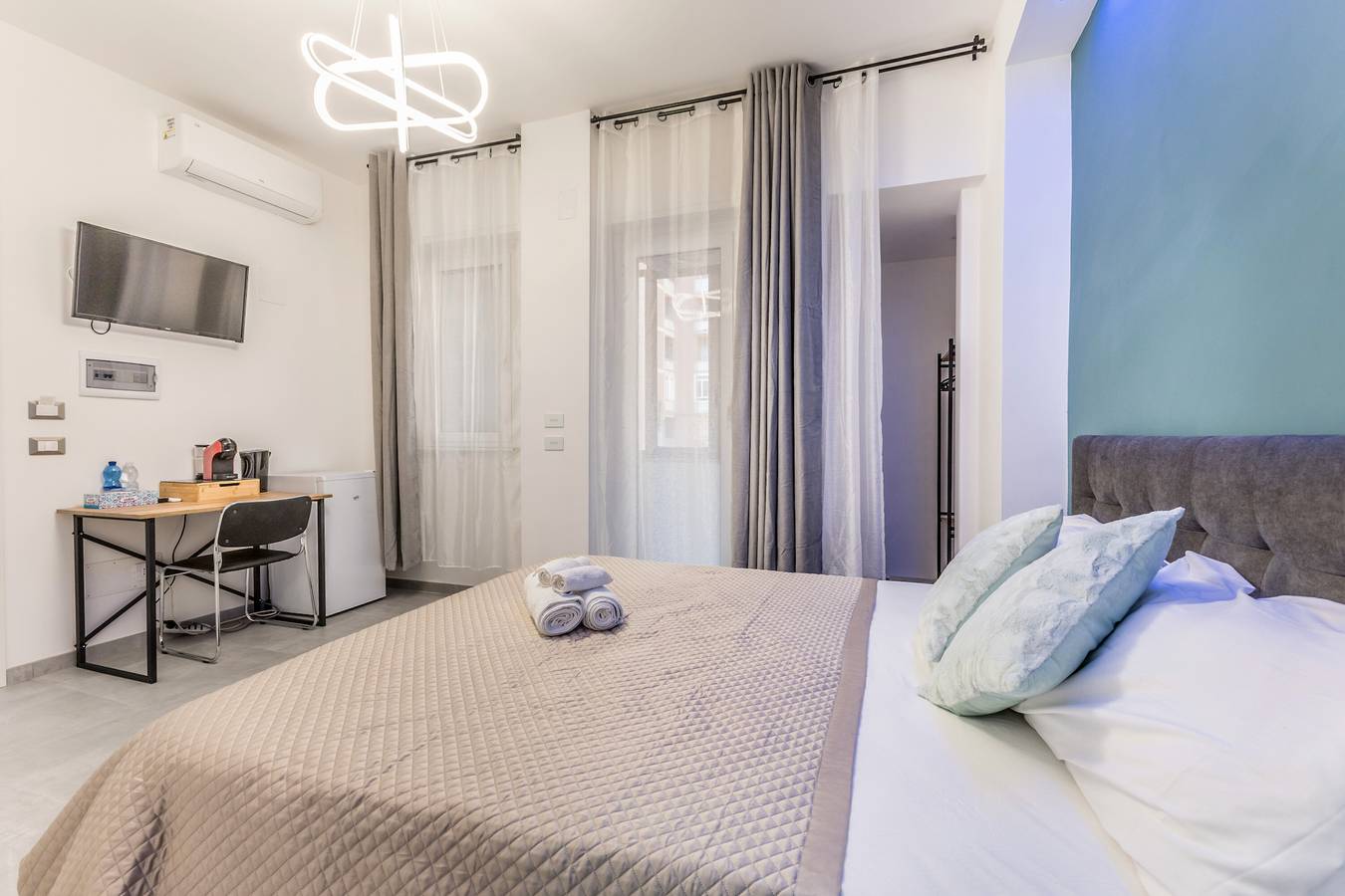 Habitación 'Gordiani Guest House - Green' con balcón, Wi-Fi y aire acondicionado in Roma, Provincia de Roma