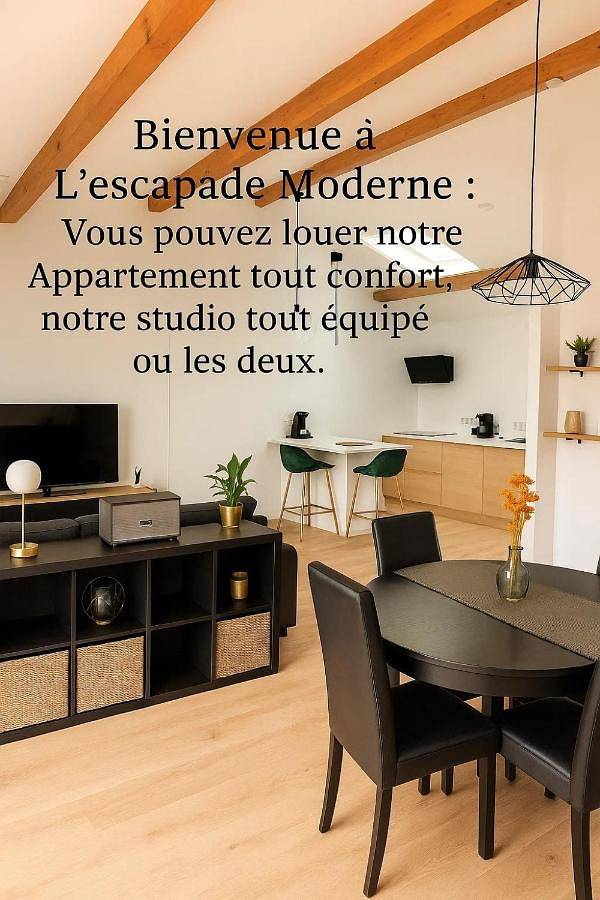 Appartement entier, L'Escapade moderne in Gerzat, Parc naturel régional des Volcans d'Auvergne