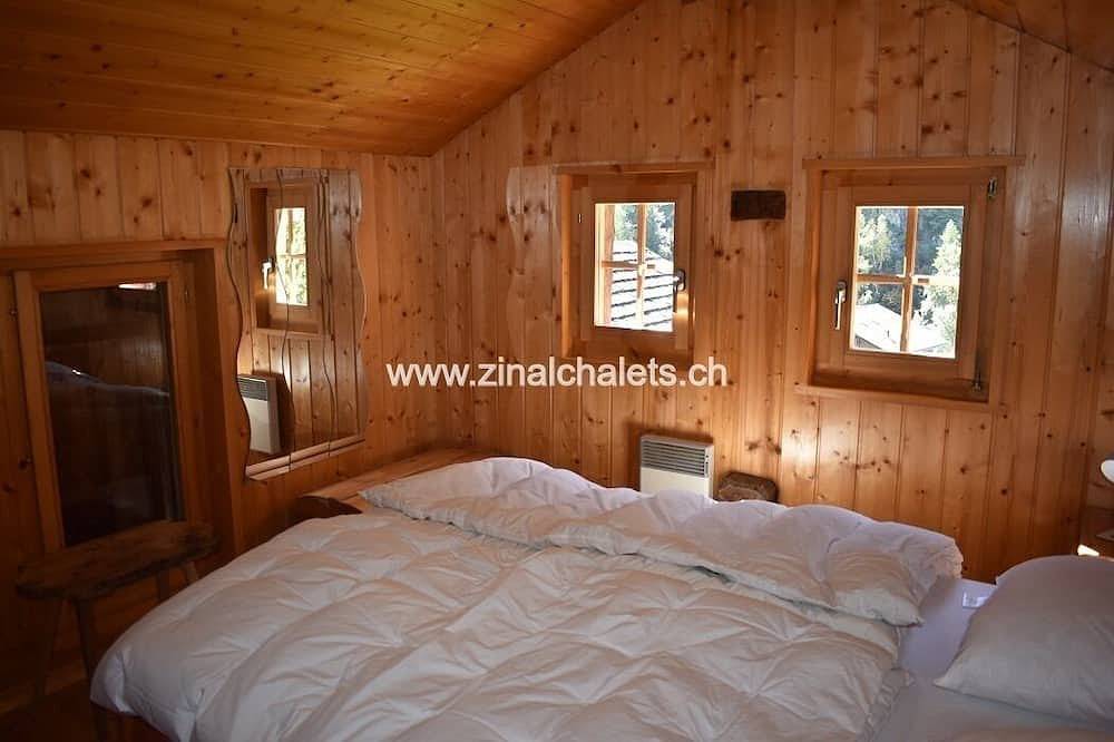 Einzelchalet in Zinal - 1 Schlafzimmer mit 1 Doppelbett (160x200) - Wohnzimmer - Kabelfernsehern - K in Ayer (Anniviers), Anniviers