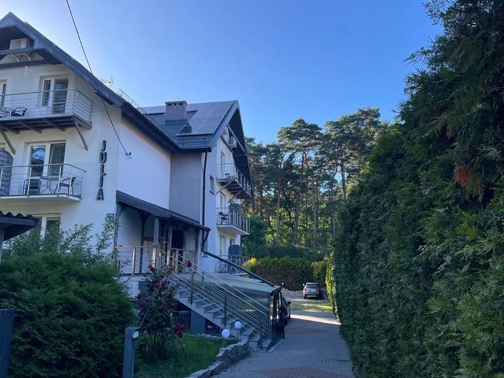 Obiekt b&b dla 2 osób, z widok na jezioro i balkon oraz widok i ogród, zwierzęta dozwolone w Krynica Morska