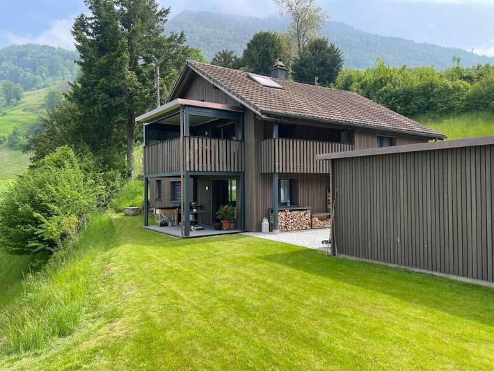 Gîte pour 6 personnes, avec jardin à Weggis