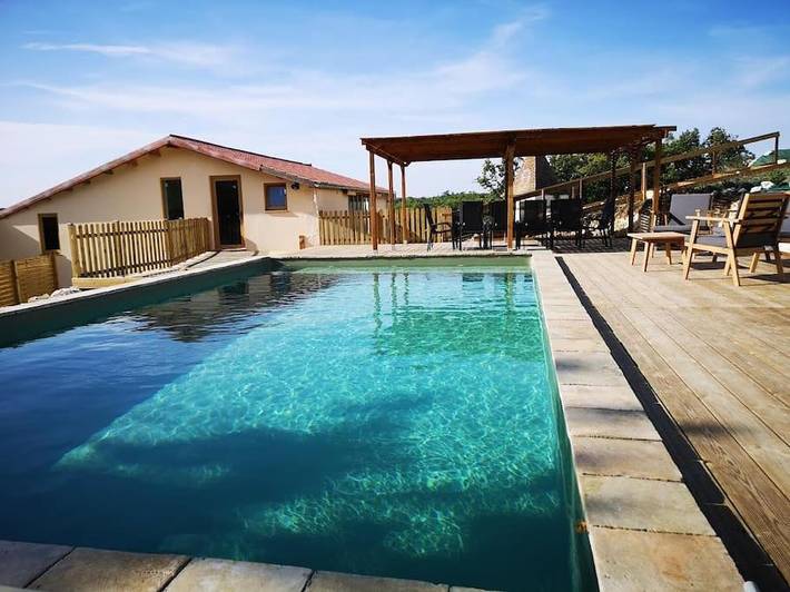Maison de vacances pour 12 personnes, avec piscine ainsi que vue et jardin, adapté aux familles - 1