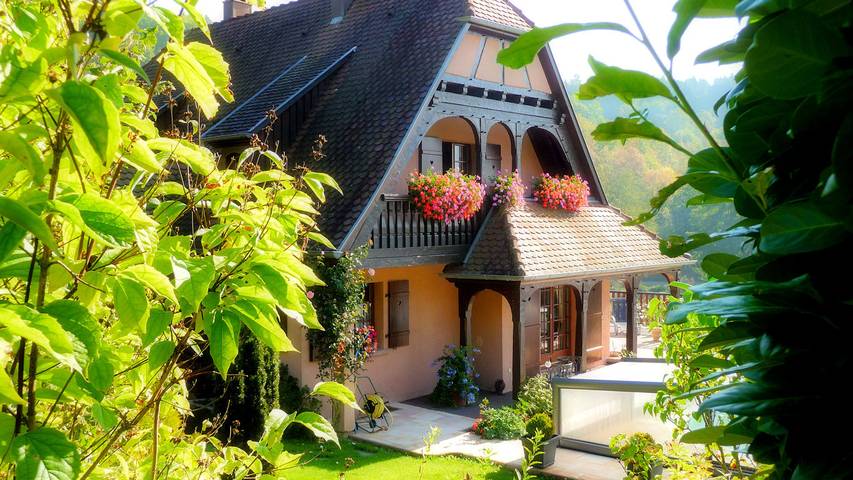 Gîte pour 4 personnes, avec jardin ainsi que piscine et terrasse à Villé (Bas-Rhin Alsace)