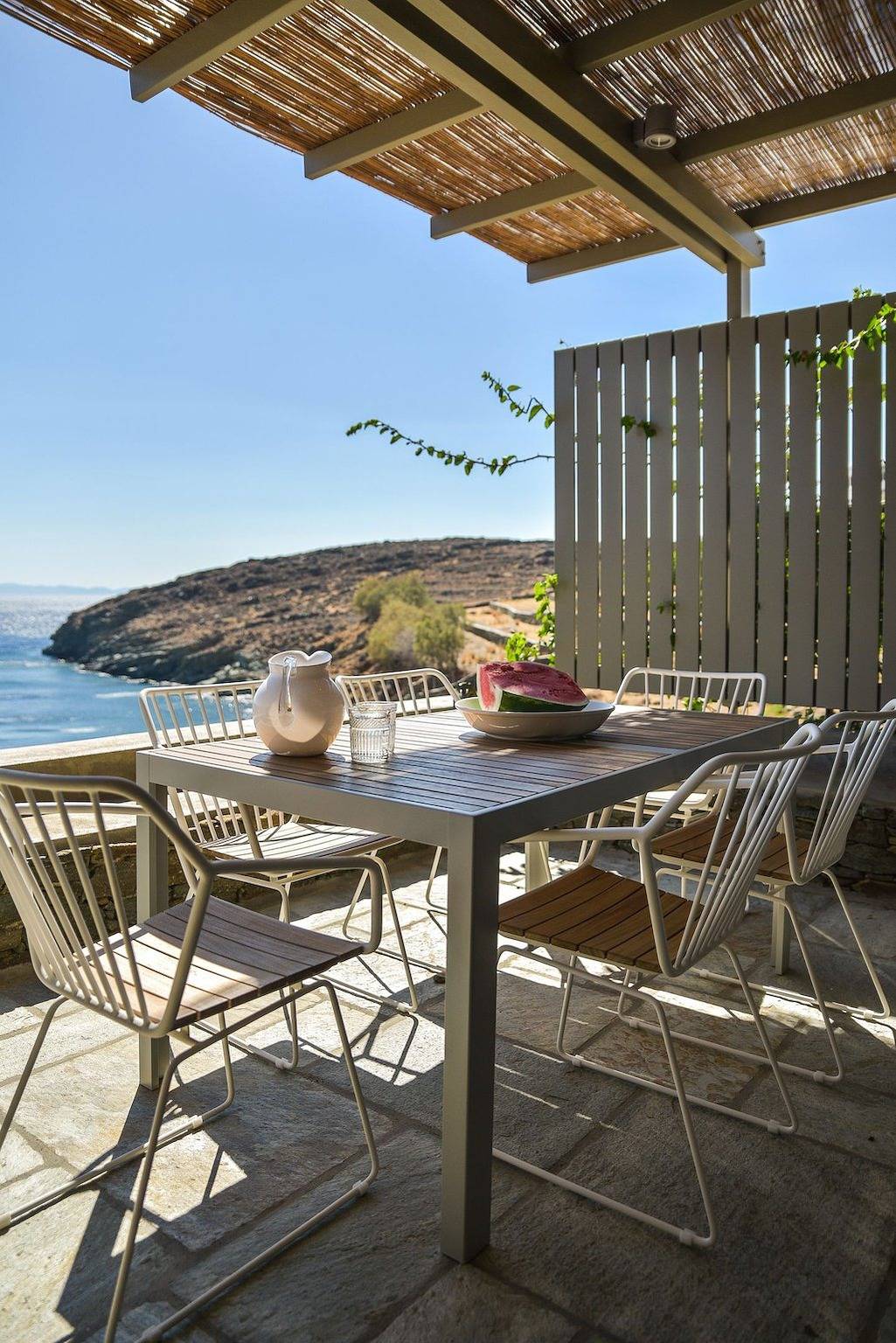 Superb Tinos See Front Villa | Villa Themis | 1 Bedroom | Breathtaking Sea Views | Private Furnished Terrace | Pet Friendly | Shared Outdoor Pool | Prime Location | Agios Romanos in Tinos