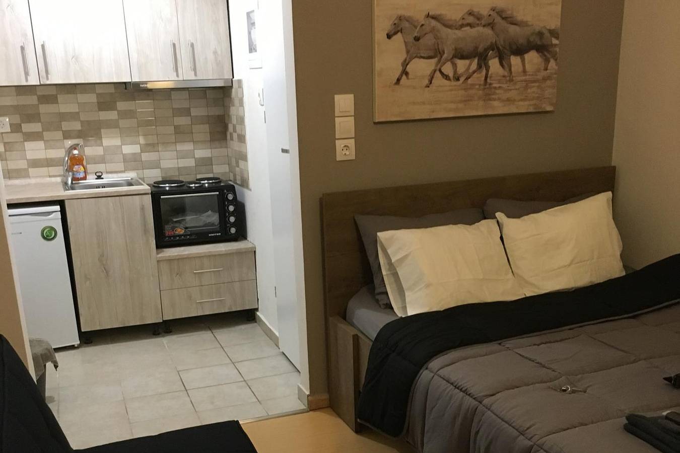 Apartamento vacacional entero, Studio Sleeps 2 with Wi-Fi in Región de Thessaloniki