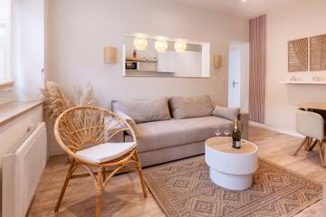 Ferienwohnung für 4 Personen, mit Sauna und Whirlpool, mit Haustier an der Opalküste