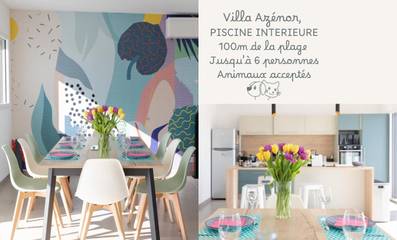 Location de vacances pour 6 personnes, avec vue ainsi que piscine et jardin, animaux acceptés à Sibiril