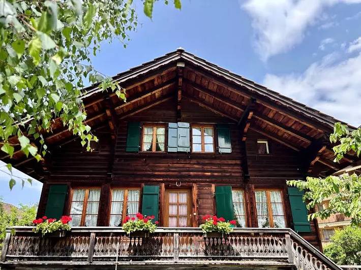 Ferienwohnung für 7 Personen, mit Garten in Gstaad